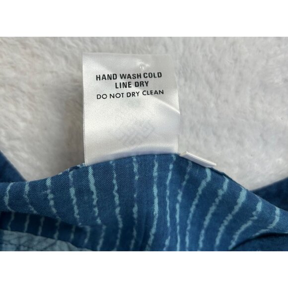 Endless Knot Art Womens Boho Oversized Tunic Dress/Top 3X Blue Ethnic Patchwork - Picture 8 of 8